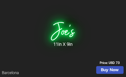 CUSTOM NEON SIGN FOR Josephjfountain