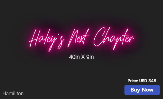 CUSTOM NEON SIGN FOR Chelseamerz21