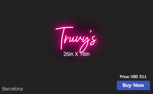 CUSTOM NEON SIGN FOR Barrettsean1987