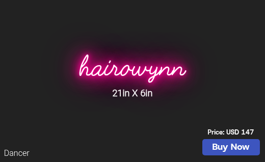 CUSTOM NEON SIGN FOR Uyenbphung