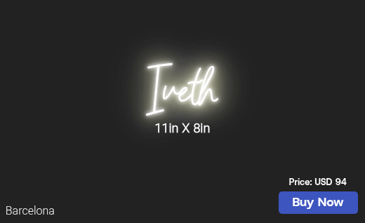CUSTOM NEON SIGN FOR Silviar8008