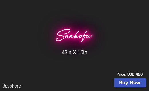 CUSTOM NEON SIGN FOR Designer6