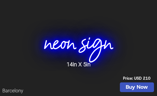 CUSTOM NEON SIGN FOR Talal M