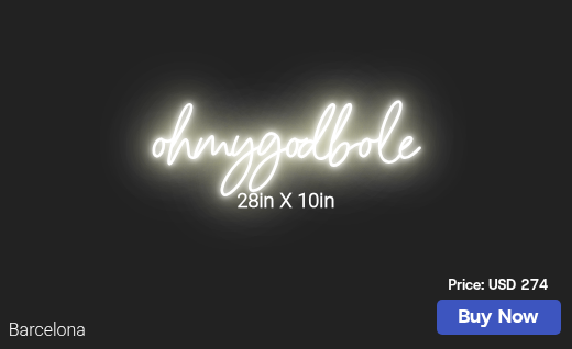 CUSTOM NEON SIGN FOR Ramaratnam Uma