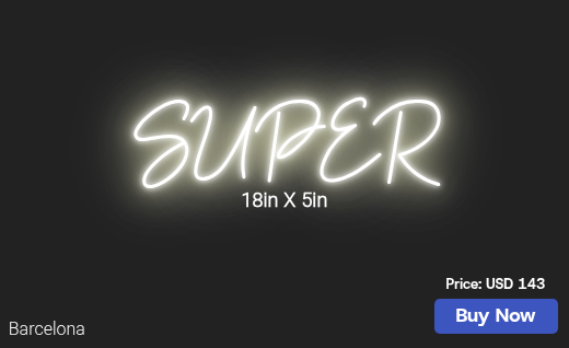 CUSTOM NEON SIGN FOR Chris E Brennick