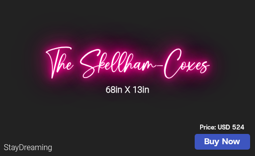 CUSTOM NEON SIGN FOR Tricia Skellham