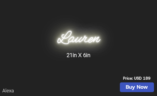 CUSTOM NEON SIGN FOR Hshort6221978