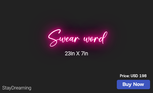 CUSTOM NEON SIGN FOR Danesaylor