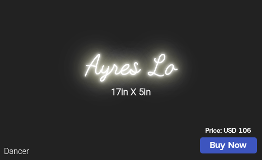 CUSTOM NEON SIGN FOR Rayres