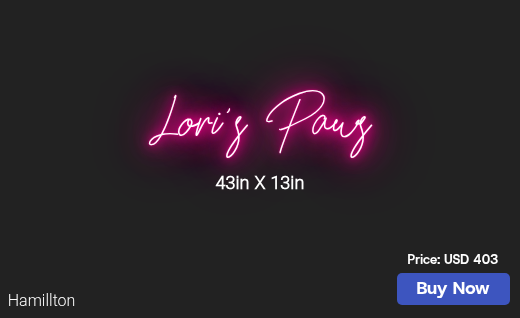 CUSTOM NEON SIGN FOR Lorispaws