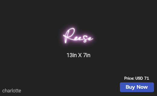 CUSTOM NEON SIGN FOR Mranallo102