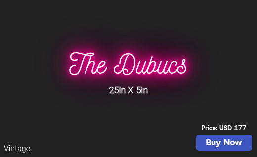 CUSTOM NEON SIGN FOR Kmdevillier