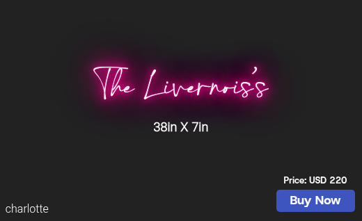 CUSTOM NEON SIGN FOR Jenniferryberg