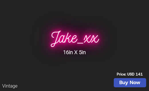 CUSTOM NEON SIGN FOR Diamondcutz2019