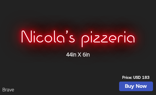 CUSTOM NEON SIGN FOR Ndicio