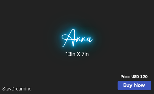CUSTOM NEON SIGN FOR Alaws0628