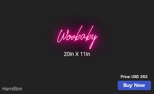 CUSTOM NEON SIGN FOR Woobb247