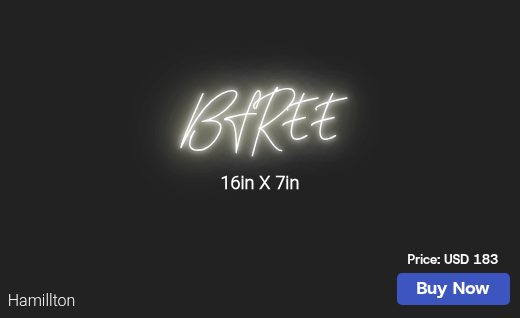 CUSTOM NEON SIGN FOR Brianfreeman020