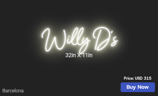 CUSTOM NEON SIGN FOR Wdionne