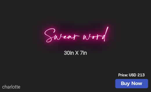 CUSTOM NEON SIGN FOR Danesaylor