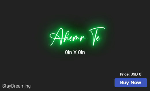 CUSTOM NEON SIGN FOR Ahmer