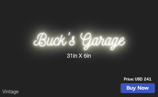 CUSTOM NEON SIGN FOR Anthrbuck