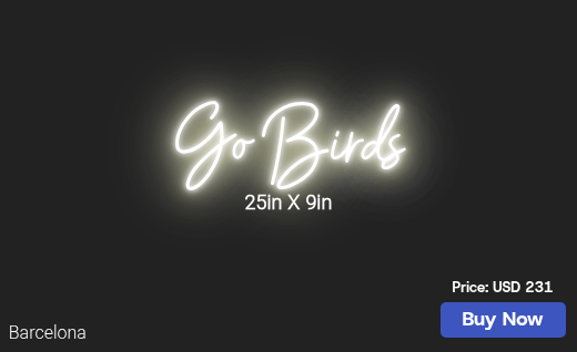 CUSTOM NEON SIGN FOR Ecw2461