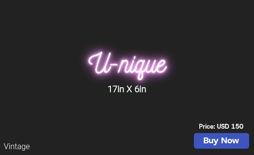 CUSTOM NEON SIGN FOR Uniquebydesignworldwide
