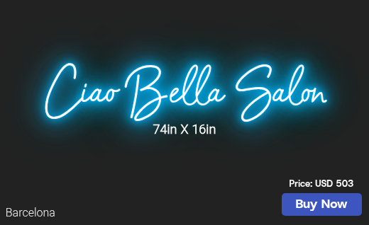 CUSTOM NEON SIGN FOR Paige4style