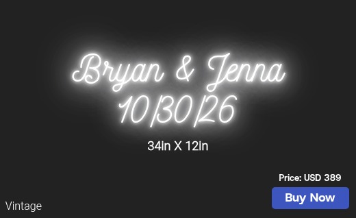CUSTOM NEON SIGN FOR Freeman Bryan