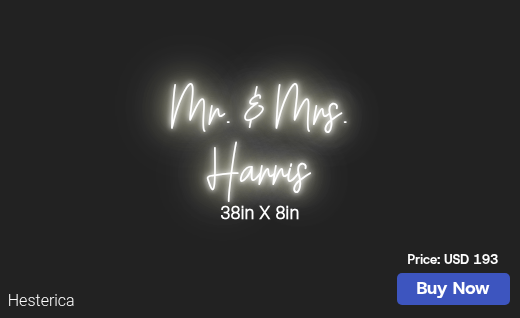 CUSTOM NEON SIGN FOR Melindaharris3382
