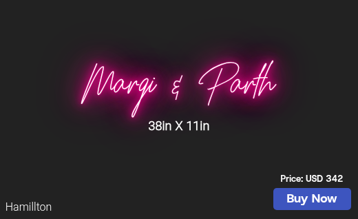 CUSTOM NEON SIGN FOR Margipatel958