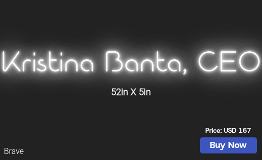 CUSTOM NEON SIGN FOR Kmbanta22