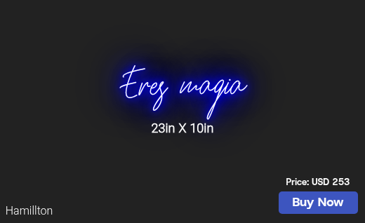 CUSTOM NEON SIGN FOR Elvamaguilar