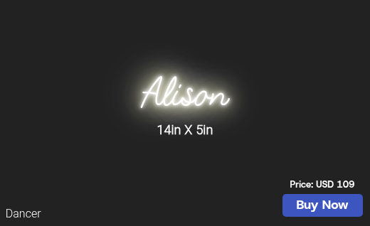 CUSTOM NEON SIGN FOR Amwick1979