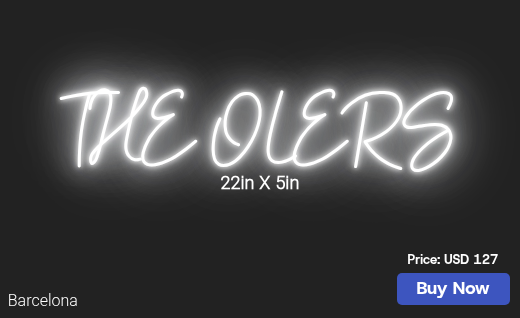 CUSTOM NEON SIGN FOR Olero74