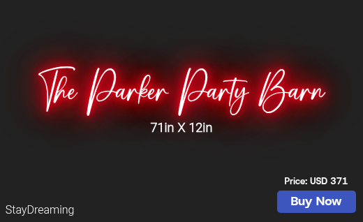 CUSTOM NEON SIGN FOR Petteyfamily