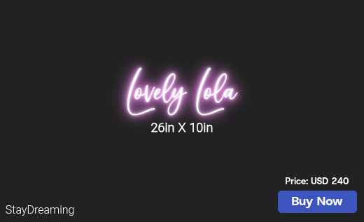 CUSTOM NEON SIGN FOR Angela Trevino240