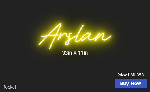 CUSTOM NEON SIGN FOR Yasirshabeer6666