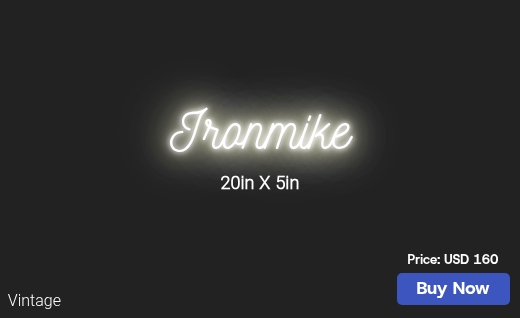 CUSTOM NEON SIGN FOR Pete2661