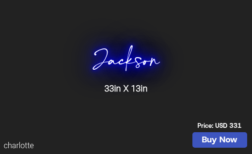CUSTOM NEON SIGN FOR Jscalf97