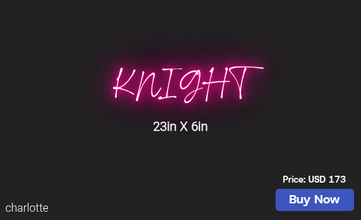 CUSTOM NEON SIGN FOR Timberknight62