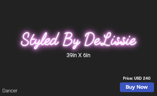 CUSTOM NEON SIGN FOR Makeuphair4u