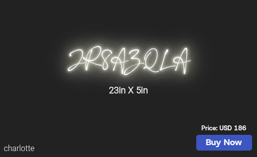 CUSTOM NEON SIGN FOR Lsdesignintl21
