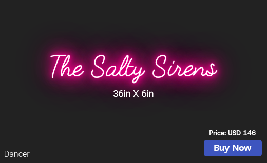 CUSTOM NEON SIGN FOR Ginas1433