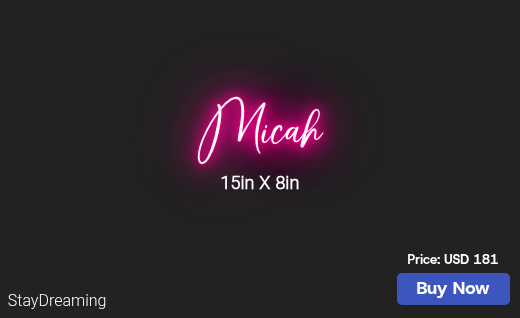 CUSTOM NEON SIGN FOR Sdrinkwater65