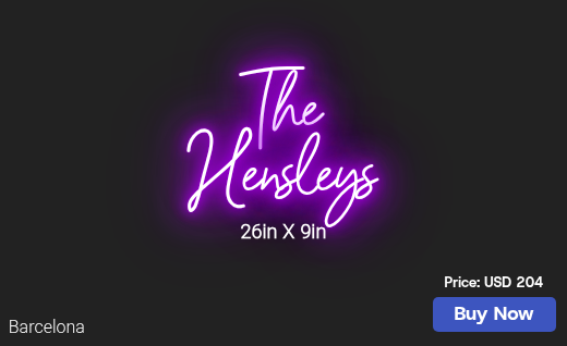 CUSTOM NEON SIGN FOR H Rosecarlson72