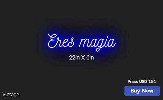 CUSTOM NEON SIGN FOR Elvamaguilar