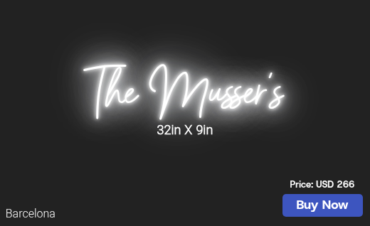 CUSTOM NEON SIGN FOR Gsmusser