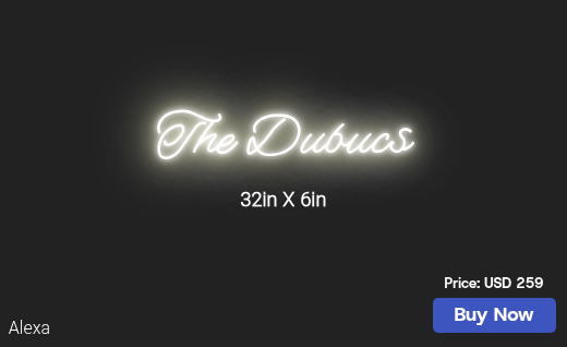 CUSTOM NEON SIGN FOR Kmdevillier